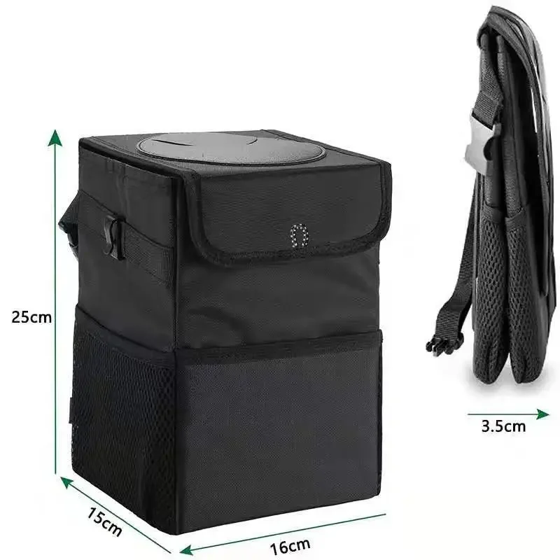 Waterproof Car Trash Can Bin Auto Car Accessories Organizer Garbage Dump For Trash Can Cars Storage Pockets Closeable Portable car storage bag car trash can