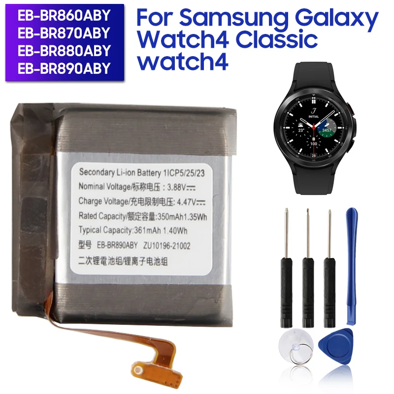 Batteria Di Ricambio Eb-Br860Aby Eb-Br870Aby Eb-Br880Aby Eb-Br890Aby Per Samsung Galaxy Watch4 Classic 46Mm Watch4 40Mm 42Mm