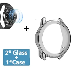 2-in-1 Soft TPU Watch Protector Case with Tempered Glass Screen Shield for Xiaomi Watch S3 (1)