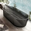 1700x750x540mm New Design Resin Freestanding Bathtub Online Celebrity Colored Transparent Muti-Sized Tub RS1061-CA 4