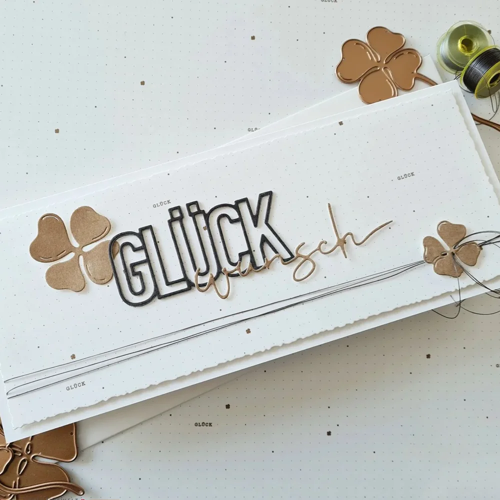 영어 독일어 문자 단어 생일 축하 WILLKOMMEN 금속 절단 다이 꽃이있는 주전자 눈송이 선물 상자 다이 2023 신규