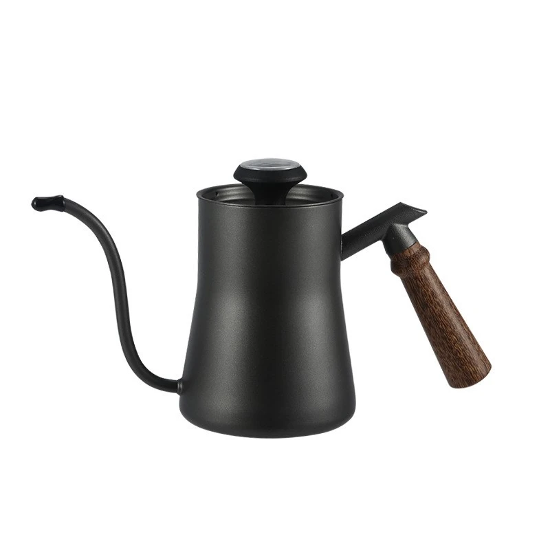 스테인레스 스틸 손잡이가 달린 커피 주전자, 드립 커피 포트, 길고 좁은 주둥이, 물 주전자, 550ml