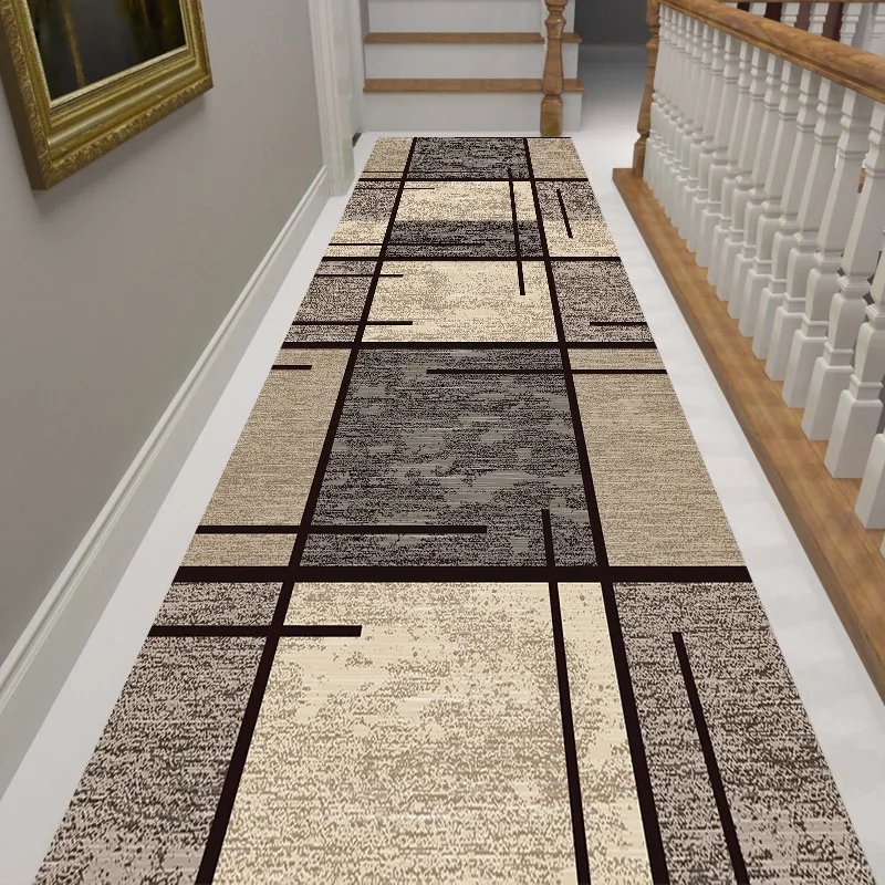 Floor Mat Corridor Carpet Long Hallway Area Rug Geometric Living Room Kitchen Aisle Room Decoration