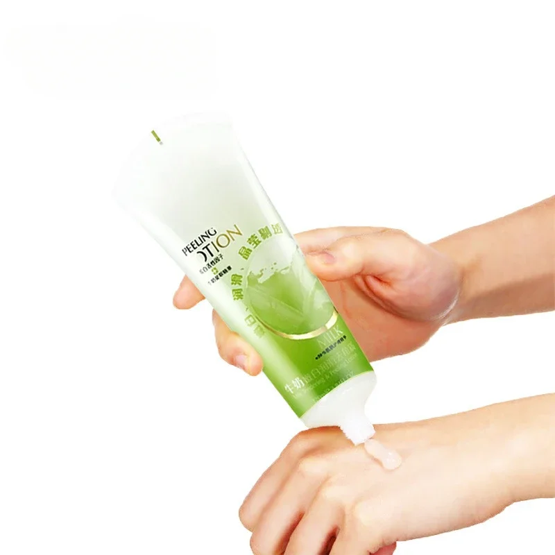 120ml*5pcs Facial Exfoliating Gel Face Scrub Body Exfoliator Peeling Deep Clean Whitening Moist Peeling Lotion