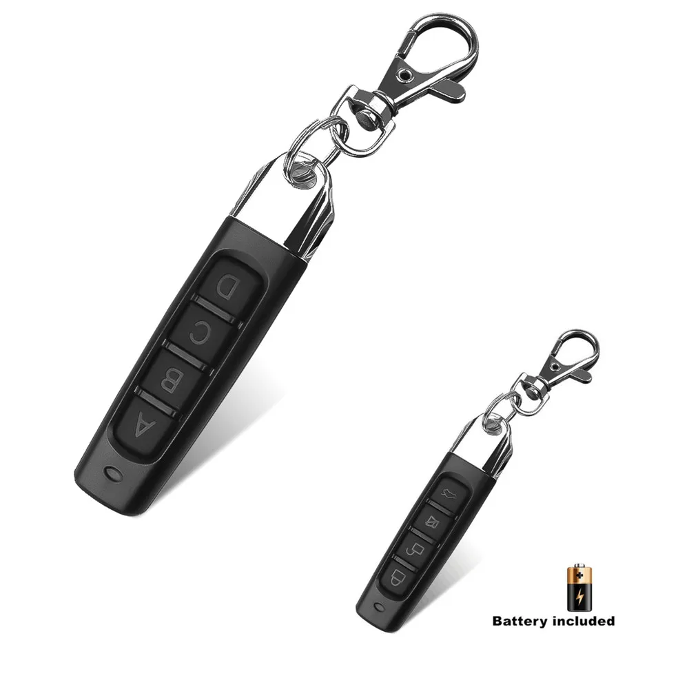 

Garage Door Remote Control 433MHZ 4 Channe Gate Opener Remote Control Duplicator Clone Cloning Code Car Key Fixed Code Universal