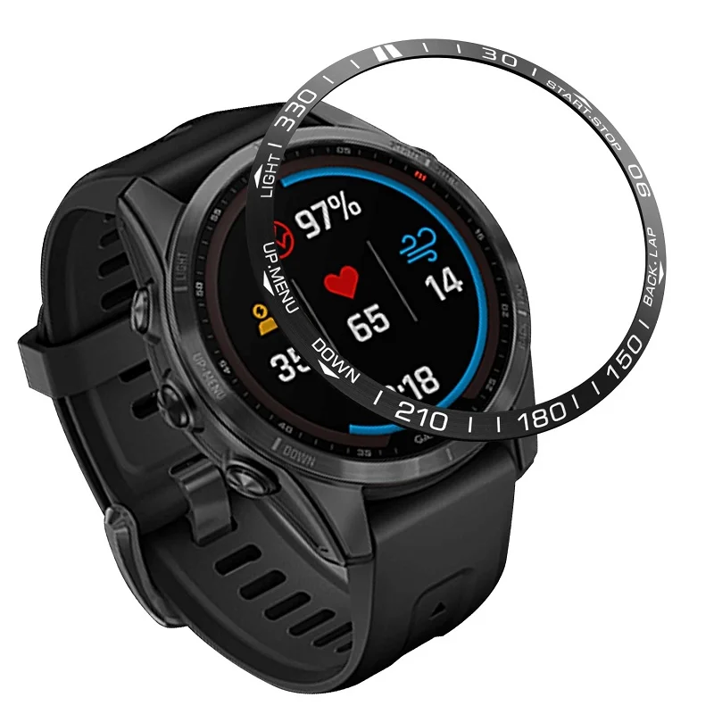 Anello Di Protezione Antigraffio Per Garmin Fenix 6/Fenix 6 Pro/Fenix 6 Sapphire Watch Dial Bezel Ring Styling Case Cover In Metallo