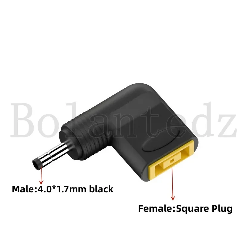 Laptop power adapter connector DC square plug female to 7.4x5.0mm 4.5mm*3.0mm male jack converter for HP Dell Lenovo notebook