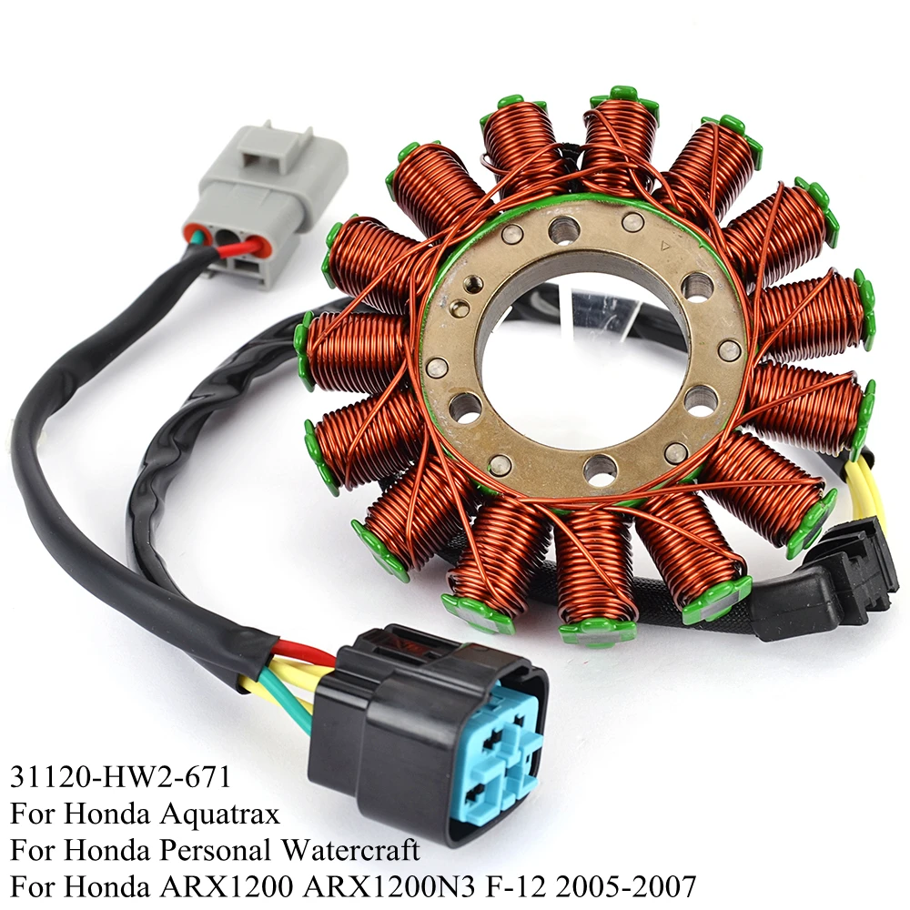 

Generator Stator Coil For Honda ARX1200 ARX1200N3 F-12 ARX 1200 2005 2006 2007 31120-HW2-671 Aquatrax Personal Watercraft