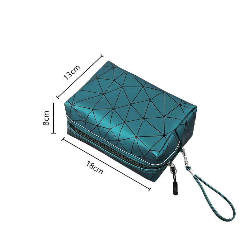 PU Fashion Toiletry Bags For Women Korean Cosmetics Storage Organizer Washbag Bags For Women Travel Cosmetic Shell Bag 6