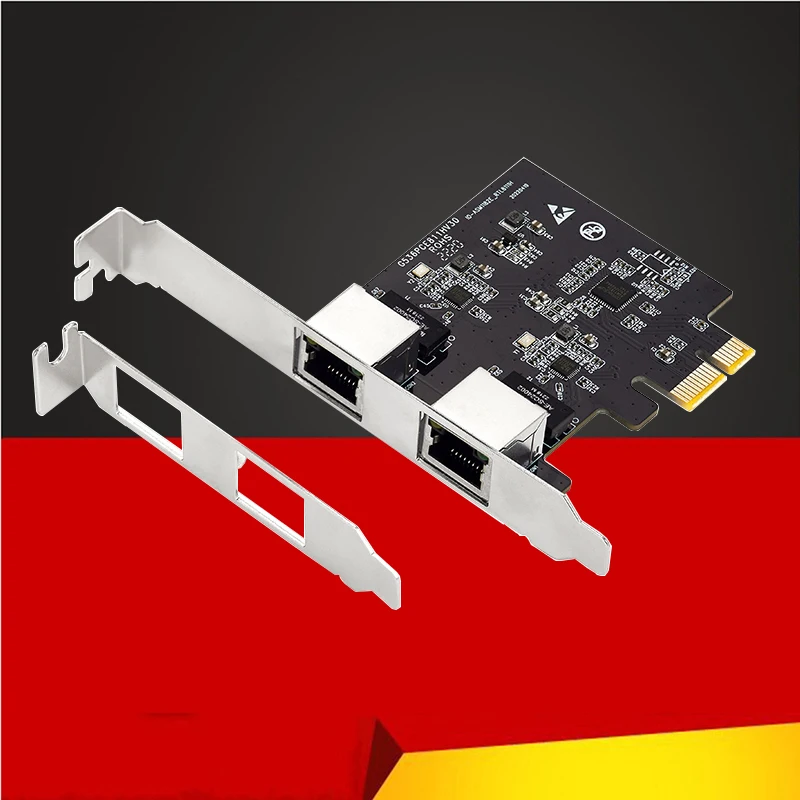 2 portas rj45 gigabit ethernet adaptador lan