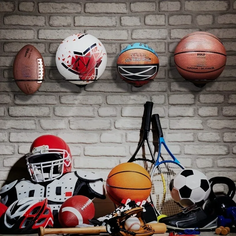 Basketball Volleyball Soccer Display Holders Wall Ball Rack Football Display Racks sports ball display stand sports ball storage rack