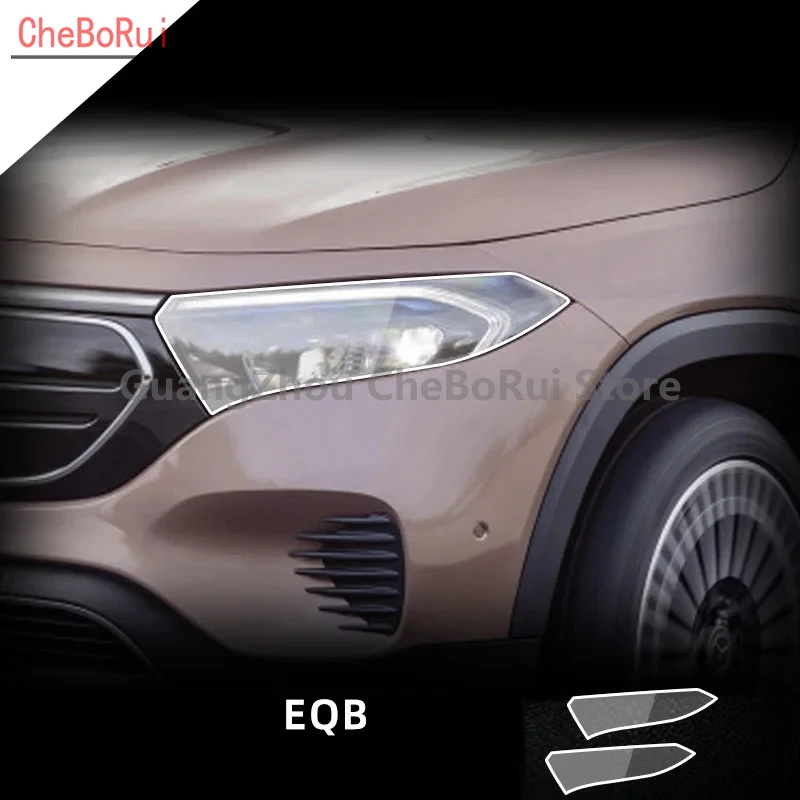 

2 шт., прозрачная защитная пленка для передней фары Mercedes Benz EQB