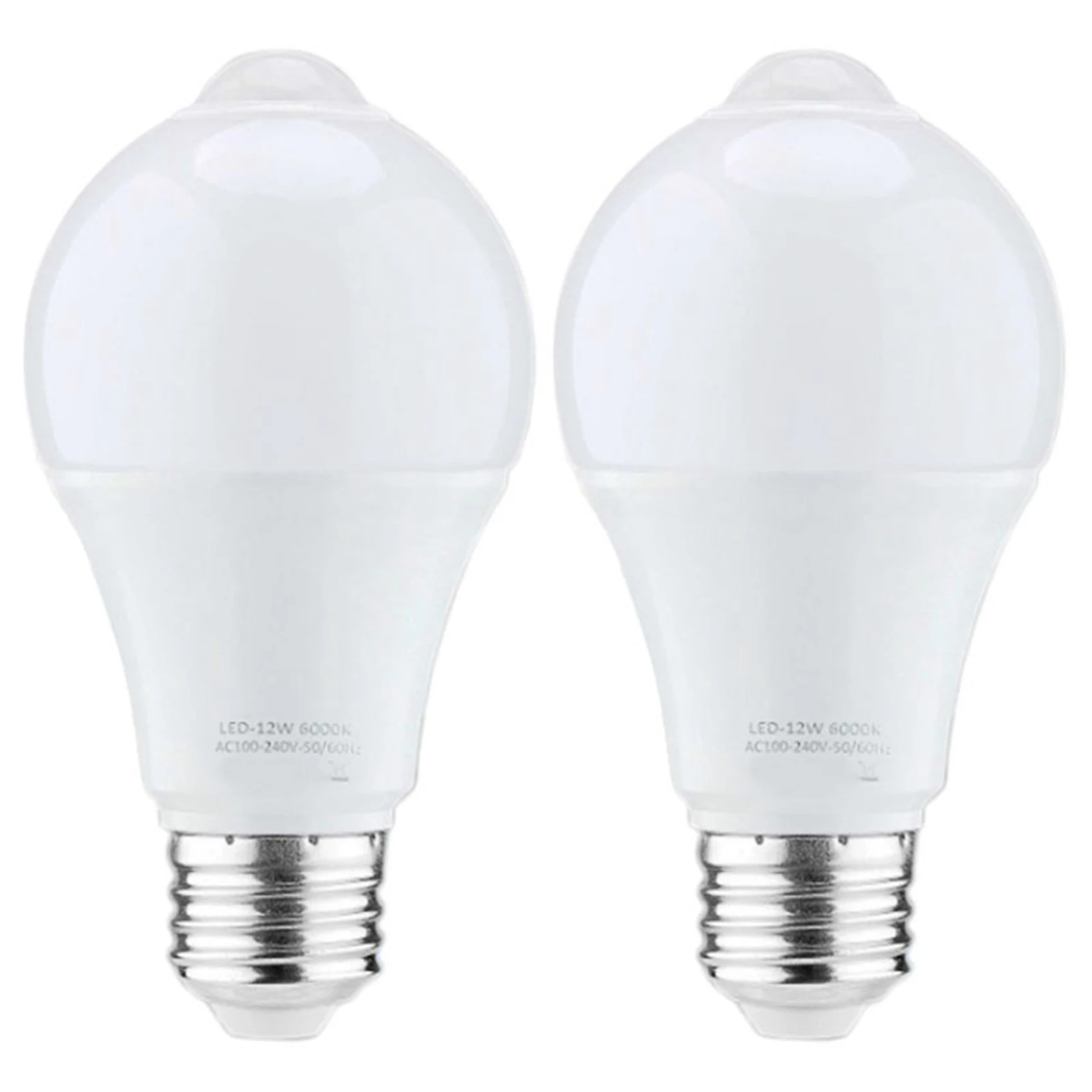 2x 12w Motion Sensor Light Bulb Outdoor/indoor Movement Activated