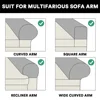 2pcs/lot Velvet Sofa Armrest Cover Stretch Armchair Protectors for Living Room Removable Recliner Couch Loveseat Armchair Covers 5