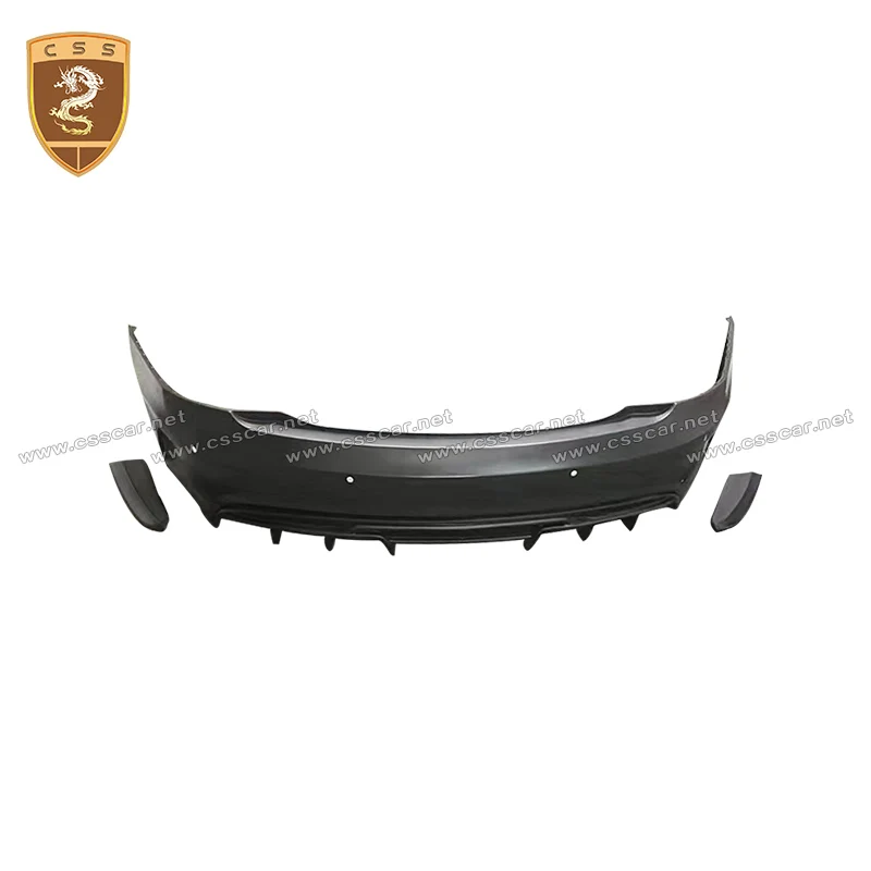 PD Style Car Wide Front Rear Bumper Diffuser Body Kit Rear Truck Spoiler Wing For Tesla Model S  Tuning Exterior Accessories