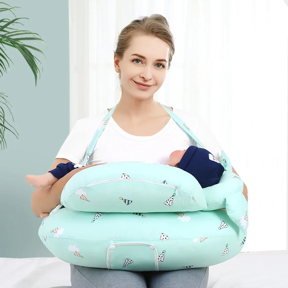 Breastfeeding Pillow Multifunctional Cotton 3D Pattern Printed For Newborn