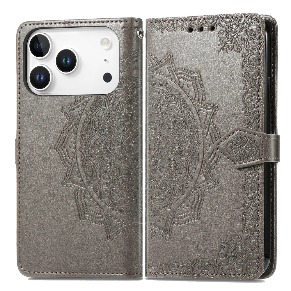 Elegant Flip Leather Wallet Phone Case with Card Holder and Stand Cover Feature