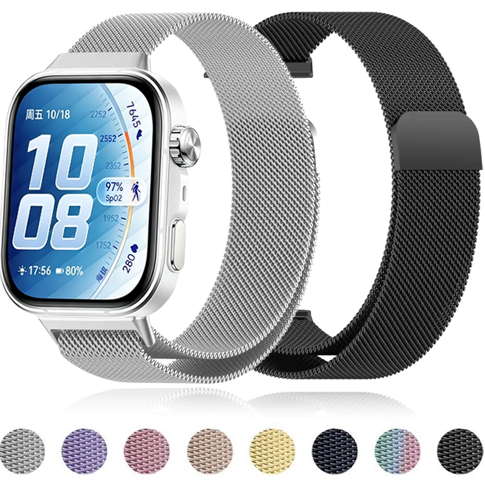 Elegant Metal Milanese Loop Strap - Magnetic Lightweight Bracelet Band