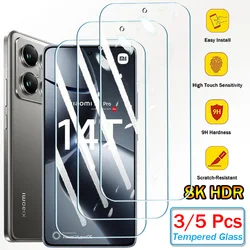 3/5Pcs Premium Tempered Glass Screen Protectors - 3Pcs HD Glass (For Xiaomi 14T)