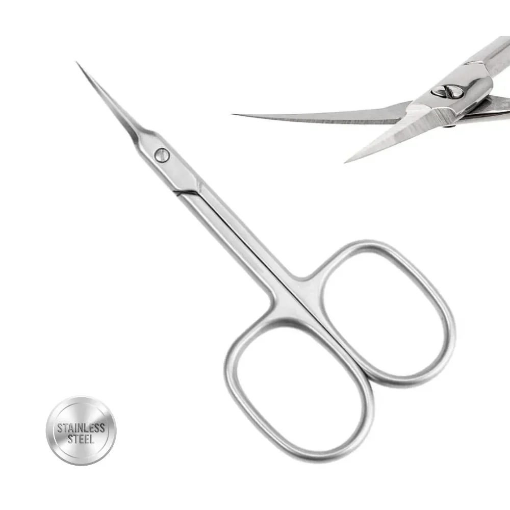 

Nail Scissors for Women & Men Stainless Steel Curved Blade Sharp Cuticle Scissors for Toenails Manicure Pedicure Tools