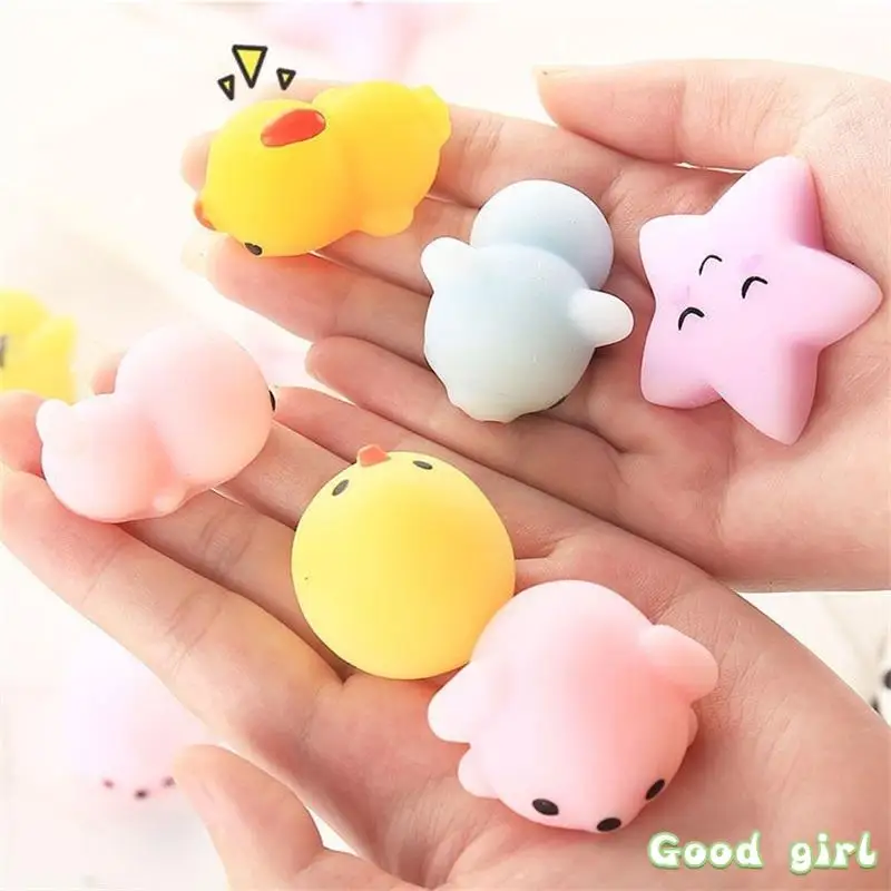 

2/5/10Pcs Mini Animal Squishy Toy Squeeze Ball Toys Fidget Toys Pinch Kneading Toy Stress Reliever Toys Kid Party Favor[Random]