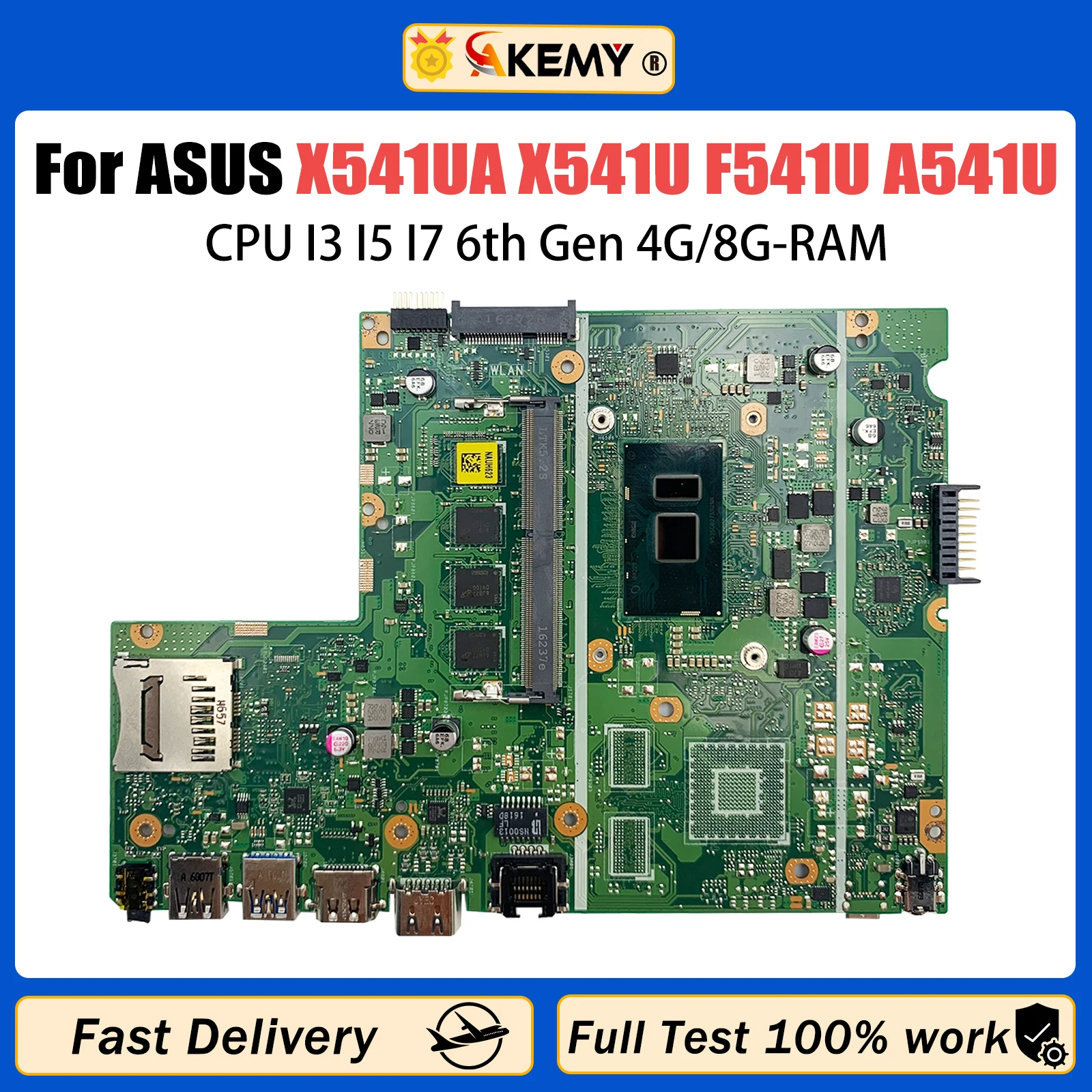 Asus F541u Asus X541u Upgrade Ram AKEMY X541UA Mainboard For ASUS