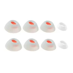 8PCS Super Soft Silicone Ear Tips Replacement (Lvory)