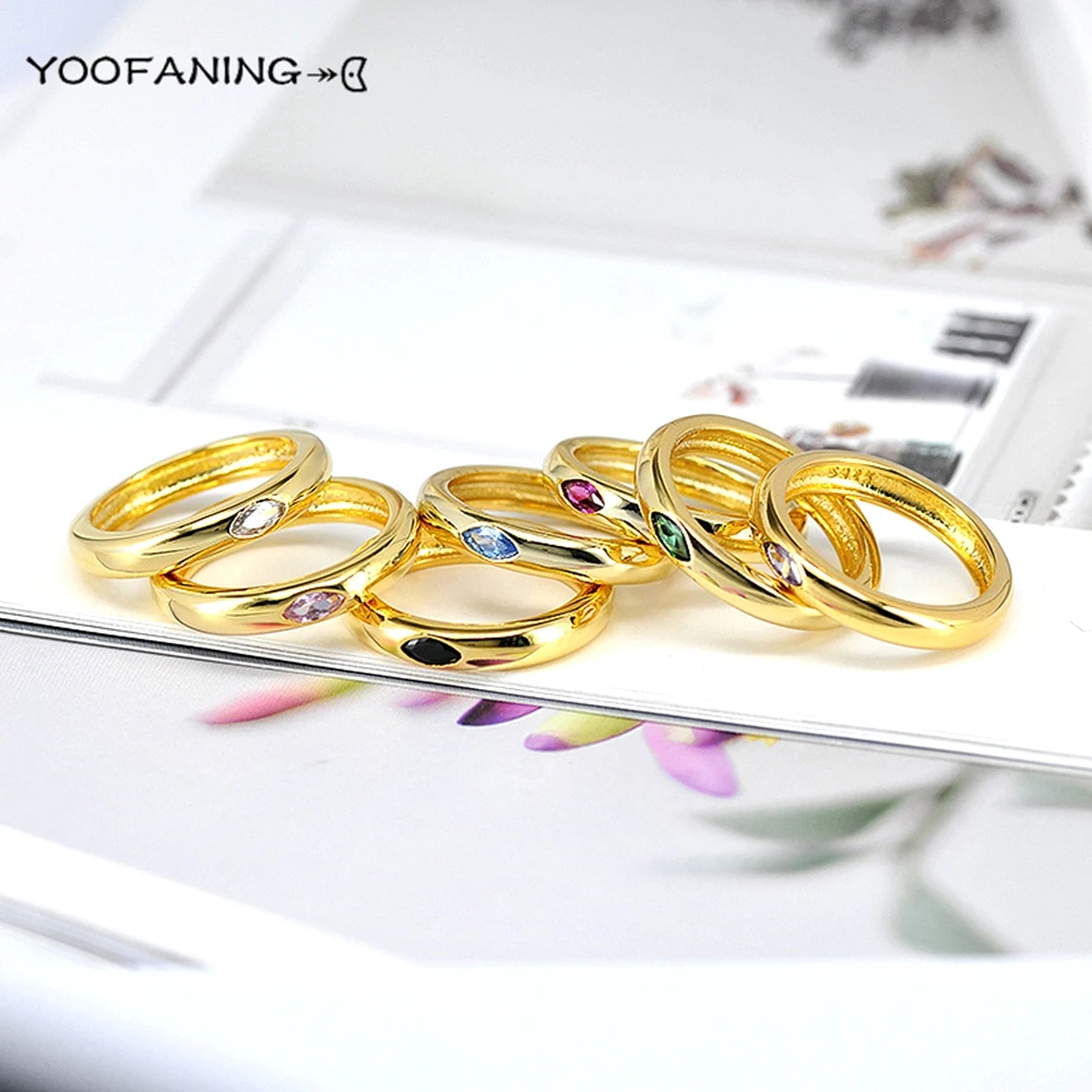 Exquisite 18K Gold-Plated Amethyst Ring for Luxurious Women's Fashion