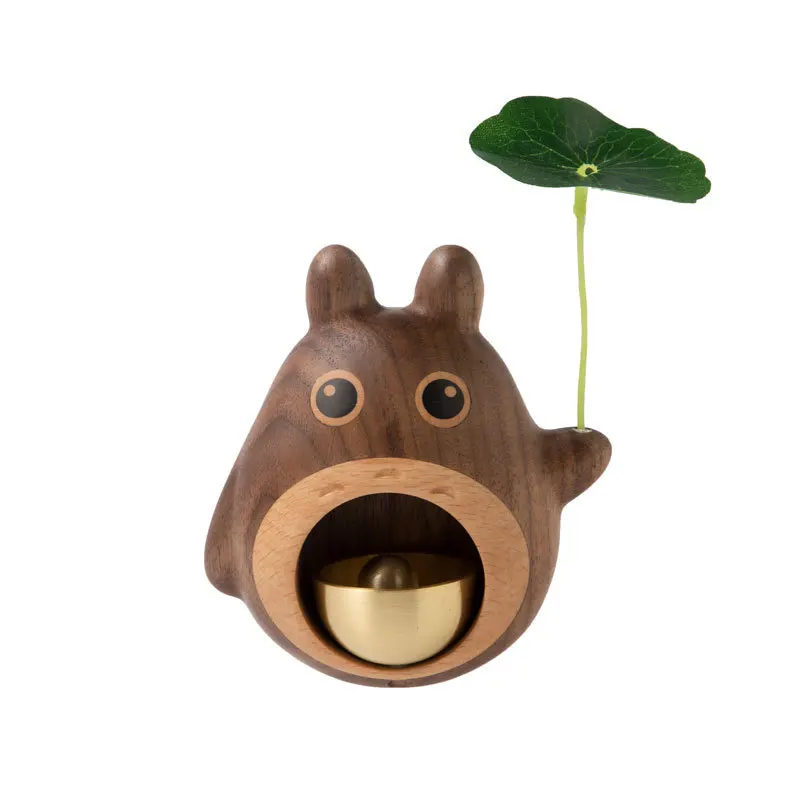 

Luxury Wooden Cartoon Door Bell Dopamine Wind Chime Suction Door Bell Ornament Department Housewarming Gift Home Decor Fansei