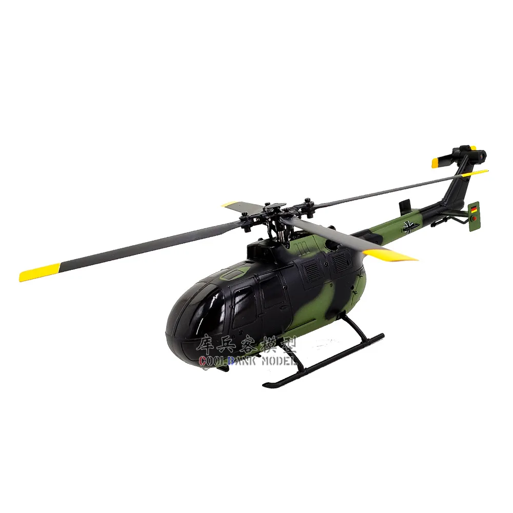 C186 BO-105 Four way Single Paddle Aileron Free Remote Control Helicopter 6-axis Gyroscope Armed Aircraft Simulation Model Toy 6