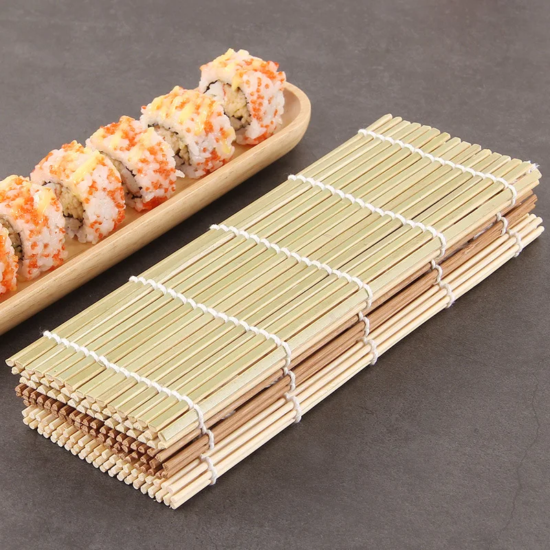 

1Pcs Sushi Curtain Rolling Mat Sushi Spoon DIY Onigiri Rice Roller Kitchen Gadgets Cooking Accessories Bamboo Sushi Maker Tools