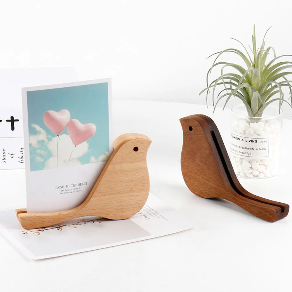 Bird Business Card Case Business Card Holder Holder Cartoon Log Creative Gift Living Room Decoration