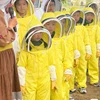 XS/S/M Beekeeper Gloves Protective Sleeves Ventilated Professional Anti Bee for Apiculture Beekeeper Prevent Beehive tools 5