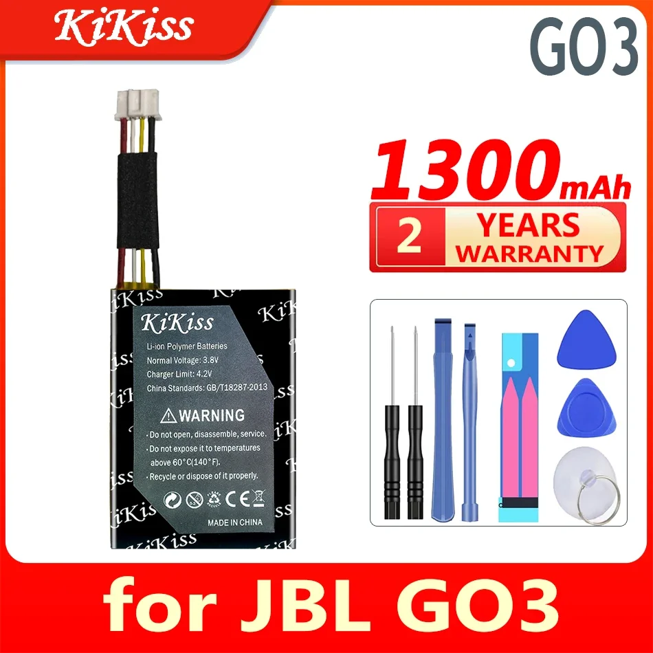 Batteria Kikiss 1300Mah/1400Mah Per Jbl Go Speaker Go 3 Go3 Speaker Bateria