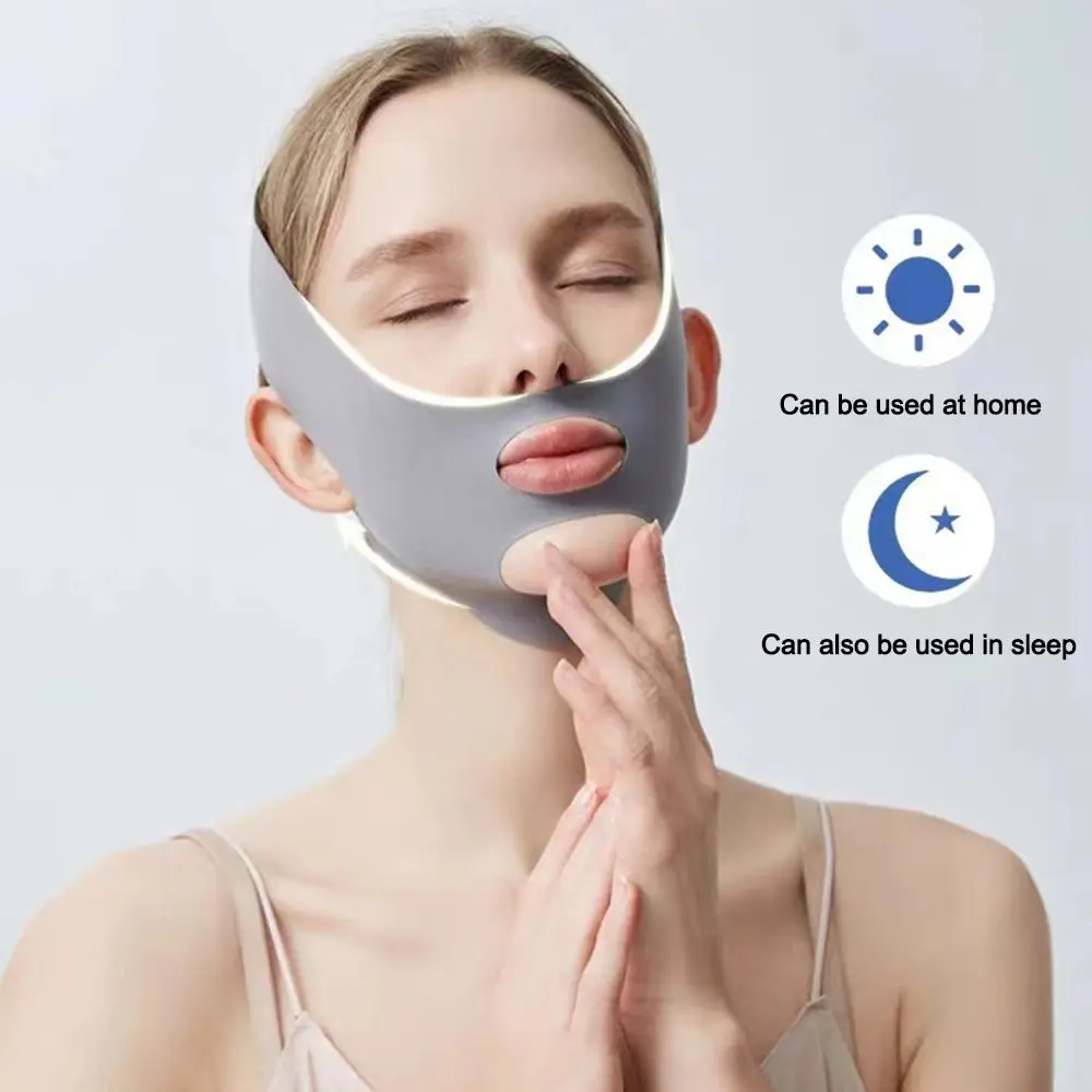 Adjustable Face Sculpting Sleep Mask Breathable Elastic V Line Shaping Mask Skin Care Slimming Strap Lifting Tightening Mask