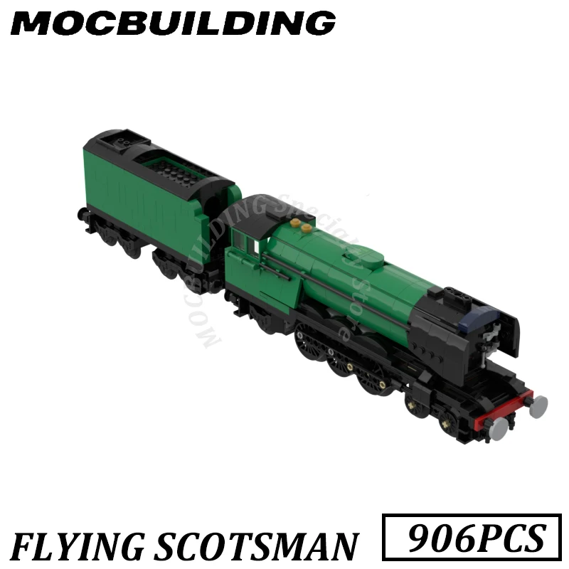 Flying Scotsman Steam Locomotive Model Railway Display MOC