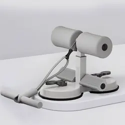Multifunctional Sit - Up Assist and Abdominal Fitness Device with Suction Cup Base (Light Grey)