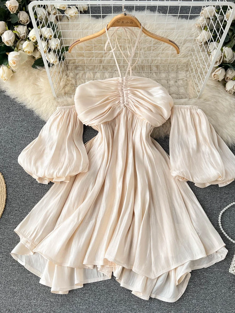 Robe Boho Épaules Dénudées Brodée Ivoire & Violet - Marque Chelsea & Violet, Taille XS Neuve Avec étiquette