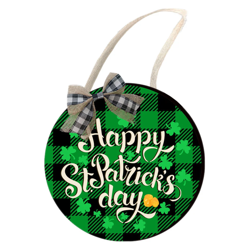 

St Patrick's Day LED Lights Door Hanging Decoration Shamrock Welcome Sign Front Door Sign
