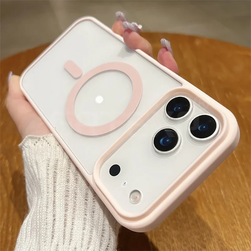 Luxury Magnetic Candy Color Matte Clear Case - Ultra Thin & Soft