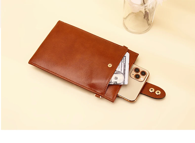 Women's Minimalist Messenger Bag Soft PU Leather Shoulder Wallet Ladies Crossbody Mobile Phone Purse Female Card Holder