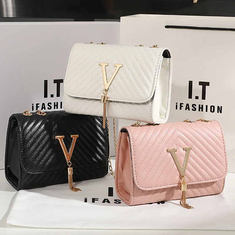 Embroidery Women Crossbody 2023 Thread Luxury Handbag Shoulder Bags Brand Sequined Tassel Clutch Small Bag And Purse_voghion.com