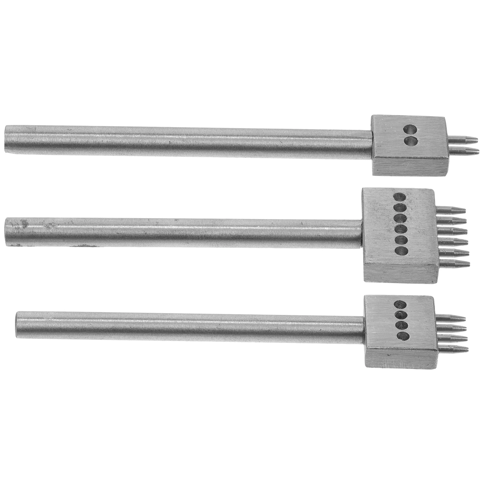 

3 Pcs Punch Tool Metal Stitching Punchers Belt Tools Working Round Crafts for