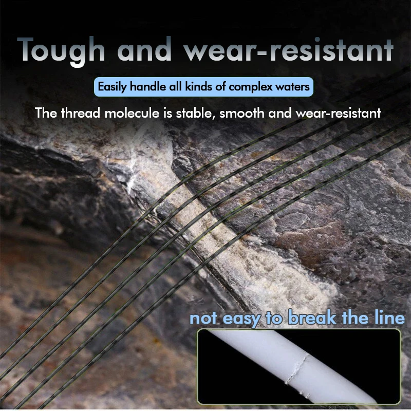ZUKIBO 3000m 1000m 500m Invisible Fishing Line Speckle Super Strong Spotted Line Fluorocarbon Coated Carp Sinking Nylon Line 4