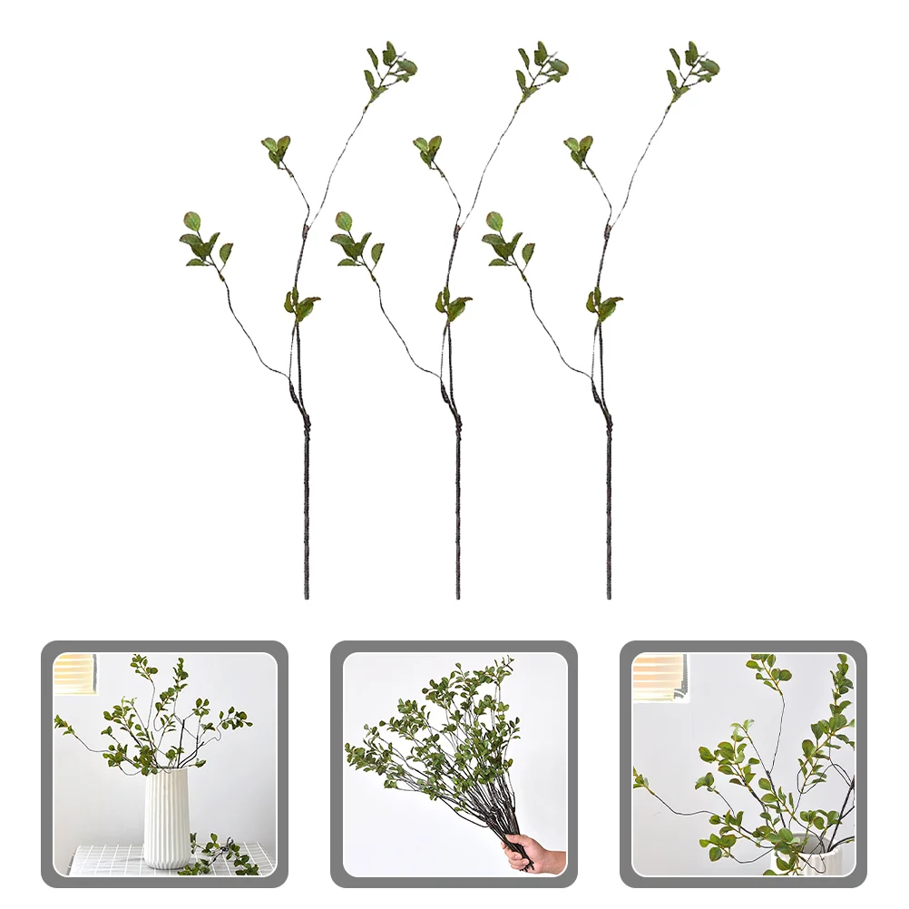 

Artificial Leaves Branches Tall Fake Plants Stems Faux Ficus Twig Leaf Flower Arrangement Picks Fall Leaf Spray Vase Filler
