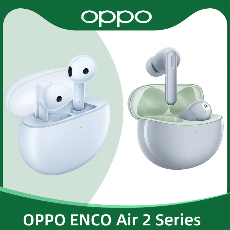 

OPPO ENCO Air 2 Air 2 Pro Air 2i TWS Earphone Blutooth AI Noise Cancelling Ture Wireless Headphones AAC Earbuds For Find X5 Pro