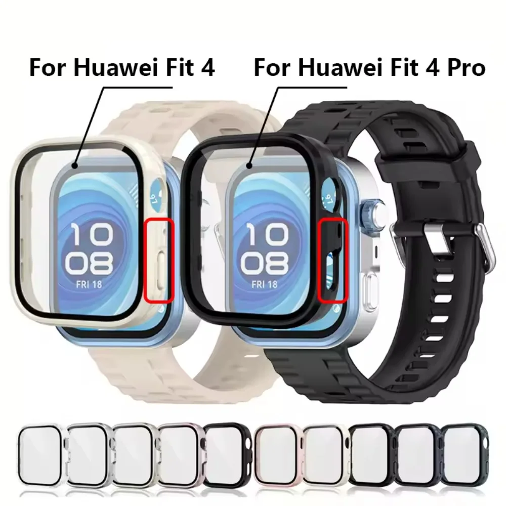 Enhanced HD Tempered Glass+PC Protective Case - Anti-Fall Full Frame Screen Shell