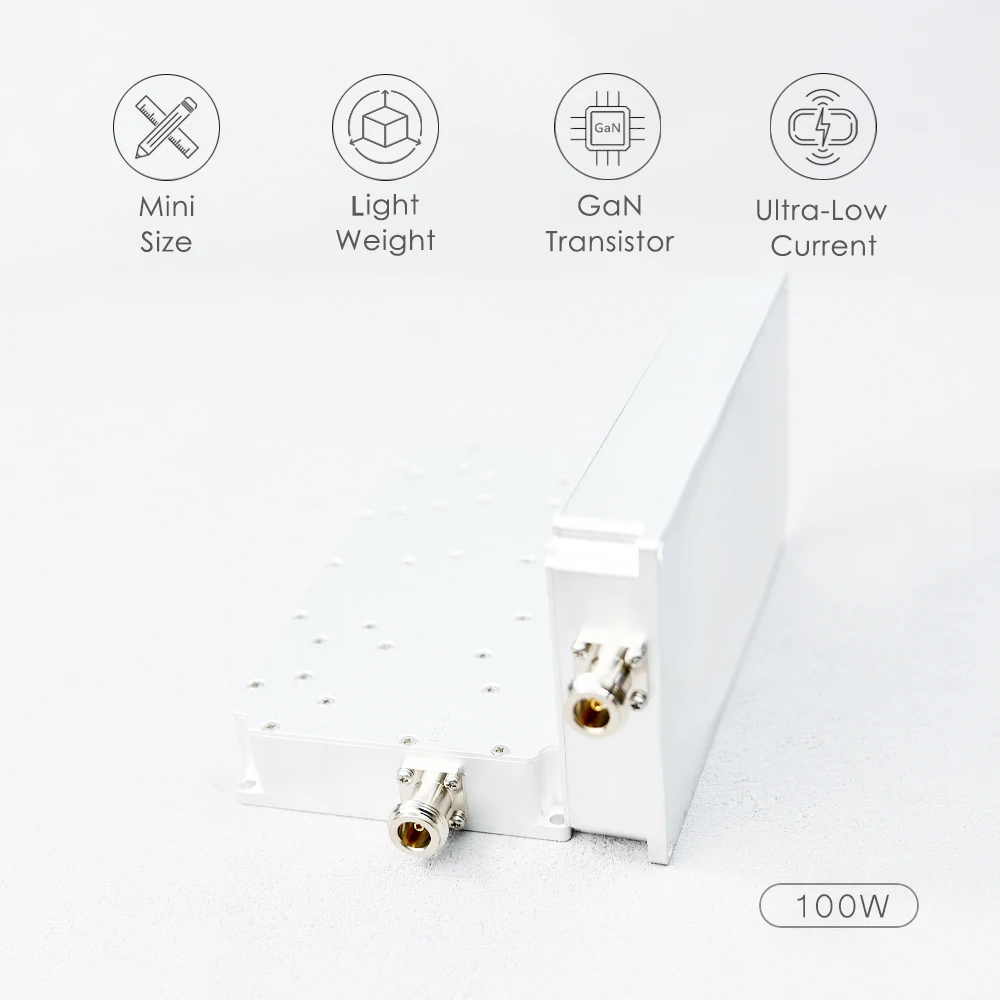 100W 1170-1280MHz 1340-1450MHz 1550-1620MHz 2400-2500MHz 5150-5350MHz 5725-5850MHz GPS WIFI Signal Power Amplifier Module