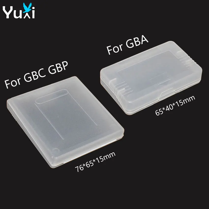 

YuXi 1pc Transparent Storage Box Card Anti Dust Cover Case Protection Game Card Box For Gameboy Color Pocket Advance GBC GBP GBA