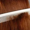 Mythus Series Carbon Antistatic White Comb For Hairdressing Long Heat Resistant Barber Haircutting Comb With Hook Design M-6500 5